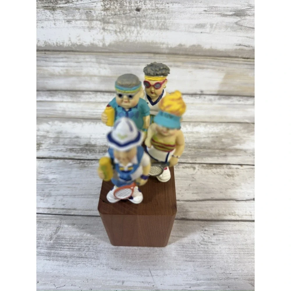 Boston Warehouse Old Man & Woman Tennis Folk‎ Spreaders Lot of 4